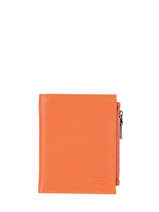 Leather Caviar Zip Wallet Crinkles Orange caviar 14269