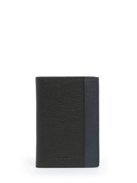 Wallet Leather Hexagona Black duo 687810