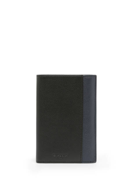 Wallet Leather Hexagona Black duo 687808