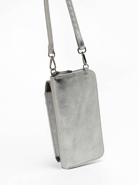 Ccrossbody Phone Case Leather Milano Silver nine NI23068 other view 2