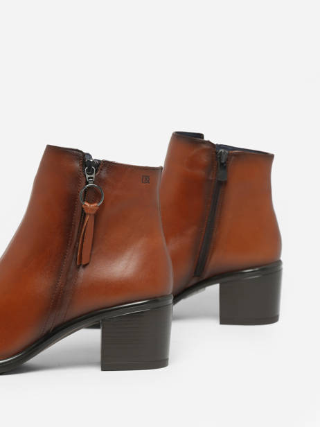 Heeled Boots Lexi In Leather Dorking Brown women D8606 other view 1