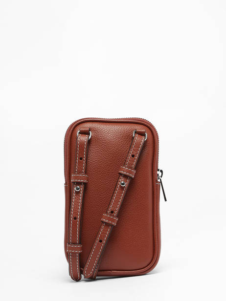 Leather Emile Phone Case Le tanneur Brown emile TMIL3B40 other view 4