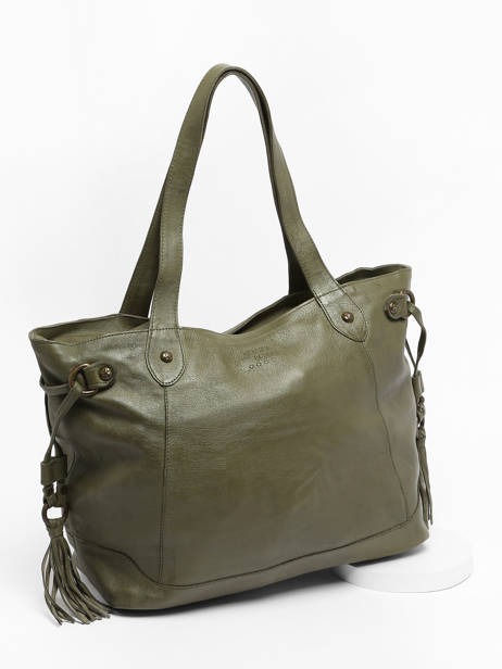 Shoulder Bag Cow Leather Basilic pepper Green cow 155N other view 1