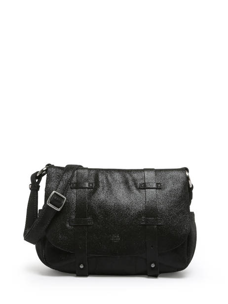 Sac Besace Bess X Cuir Mila louise Noir vintage 3017X