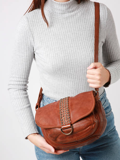 Leather Toscane Crossbody Bag Basilic pepper Brown toscane BTOS01 other view 1