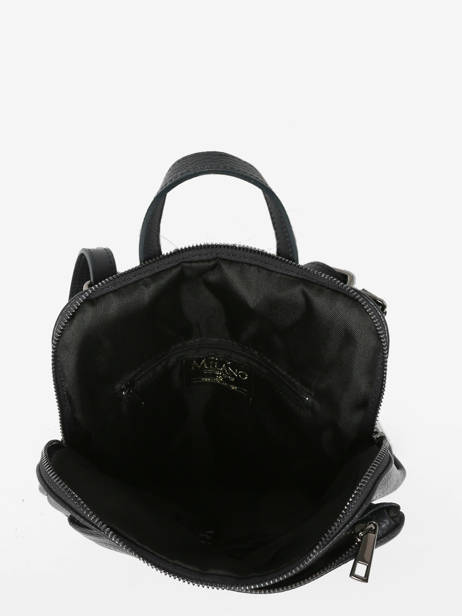 Shoulder Strap Backpack Milano Black caviar CA23067 other view 3