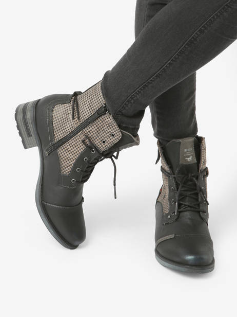 Bottines Mustang Black women 1229510 other view 2