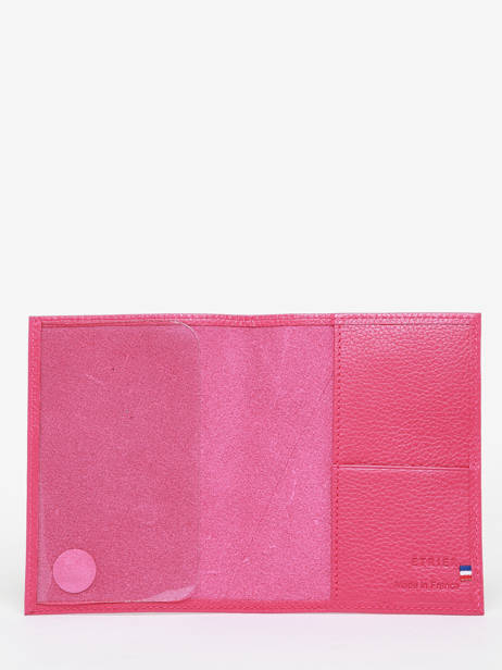 Passport Holder Madras Leather Etrier Pink madras EMAD025 other view 1