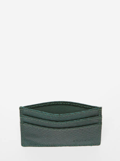 Salmon Leather Sous L'eau Cardholder Etrier Green sous l'eau ESOU011 other view 1