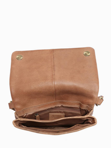 Sac Bandoulière Boston Cuir Basilic pepper Beige boston BBOS02 vue secondaire 3