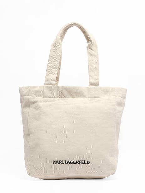 Canvas K/signature Tote Bag Karl lagerfeld White k signature 240W3884 other view 4