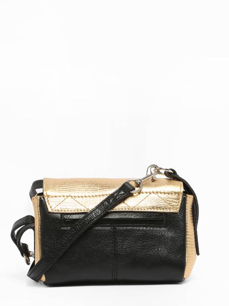 Leather Diane Xs Noir Or Crossbody Bag Paul marius Gold or noir DIANXORN other view 4