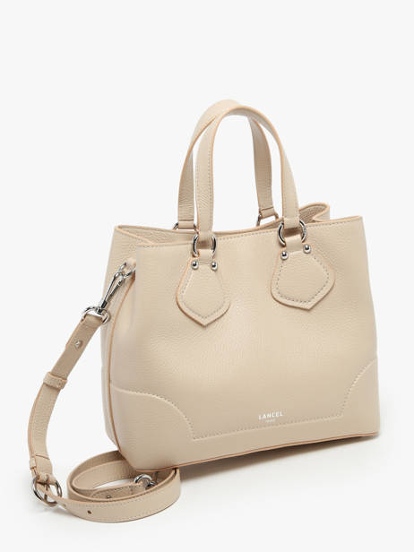 Small Leather Néo Izy Satchel Lancel Beige neo izy A12133 other view 2