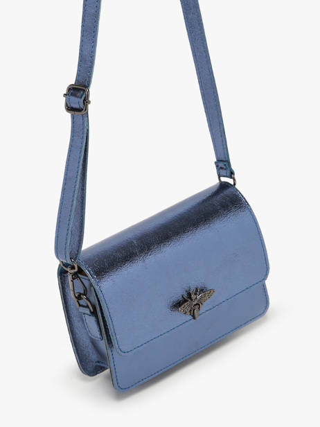 Shoulder Bag Nine Leather Milano Blue nine NI22115N other view 2