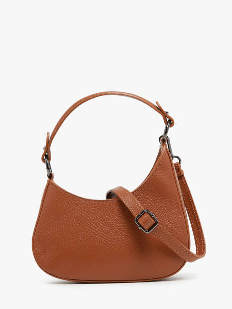 Leather Caviar Crossbody Tas Milano Brown caviar CA23118 other view 4