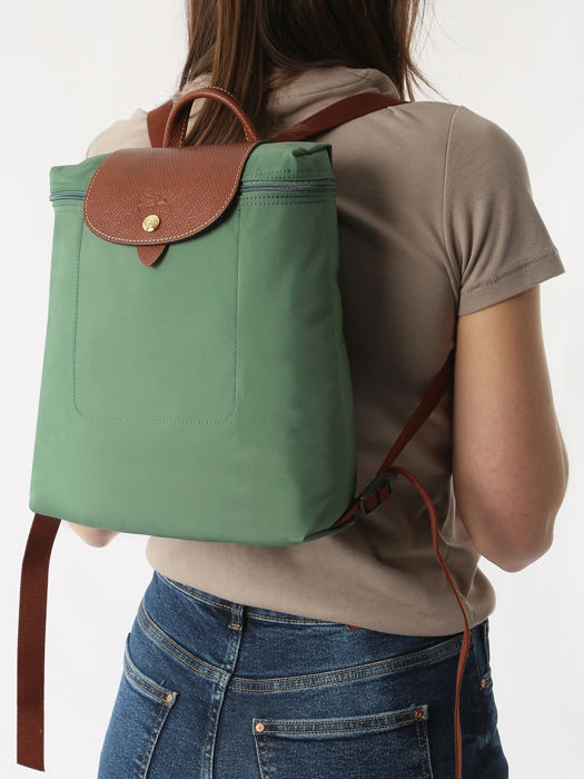 Longchamp Le pliage original Backpack Green