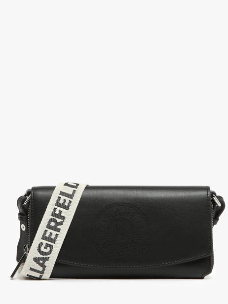 Leather K/circle Crossbody Bag Karl lagerfeld Black k circle 241W3219