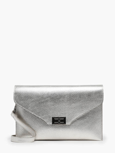 Clutch Milano Silver caviar CA23122