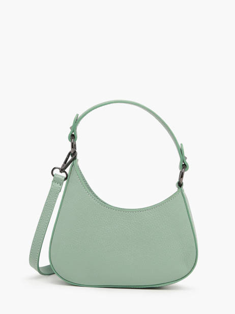 Leather Caviar Crossbody Tas Milano Green caviar CA23118