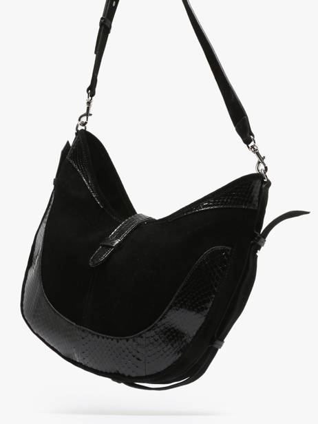 Shoulder Bag Luna Leather Great by sandie Black luna SNA other view 2