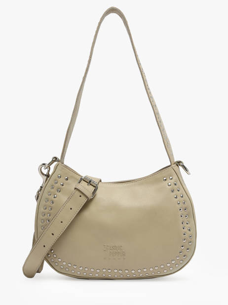 Shoulder Bag Glam Leather Basilic pepper Beige glam BGLA69