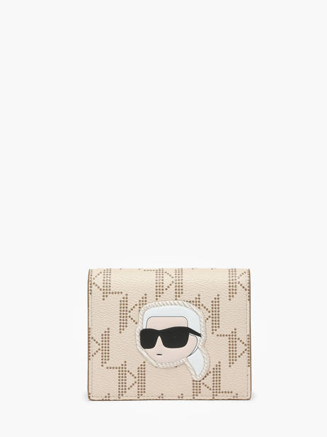 K/ikonik 2.0 Monogram Wallet Karl lagerfeld Beige k ikonic 2.0 240W3239