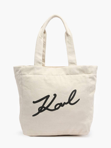 Canvas K/signature Tote Bag Karl lagerfeld White k signature 240W3884