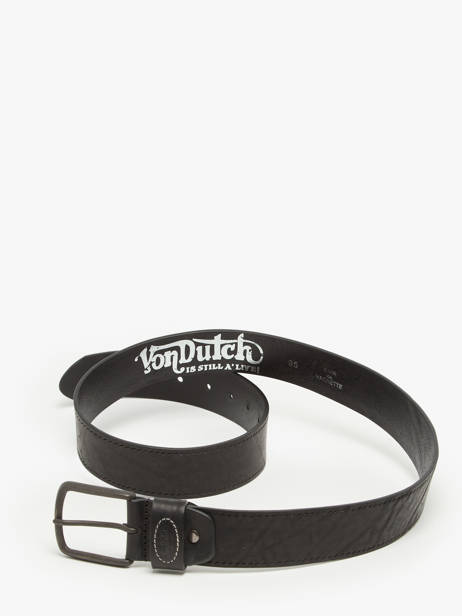 Adjustable Men's Belt Von dutch Black belt HELOS other view 3