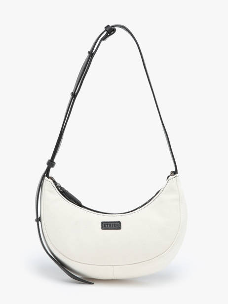 Small Shoulder Bag Sosoomao Cotton And Leather Etrier Black sosoomao coton ECSC057S