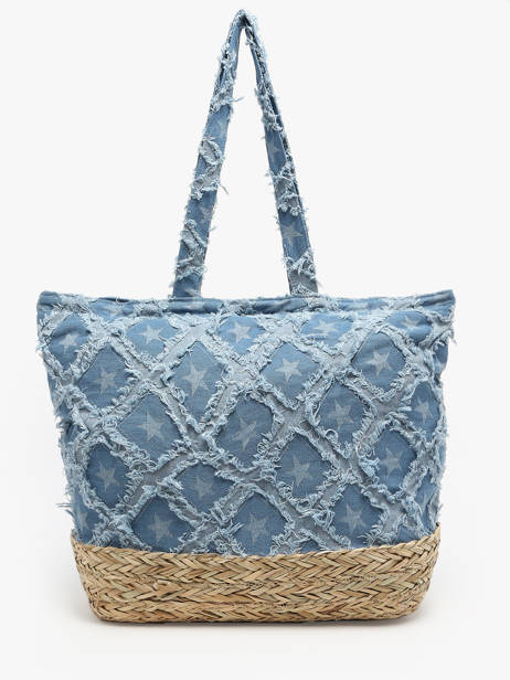 Sac Porté épaule Saint Barth Coton Miniprix Bleu saint barth B475