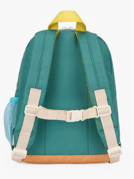 Backpack Hello hossy Green cool kids M6 other view 4