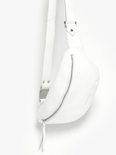 Leather Vedette Belt Bag Paul marius White vedette BANANVED other view 2