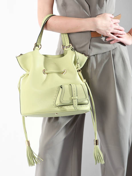 Medium Bucket Bag Premier Flirt Lancel Green premier flirt A10110 other view 1