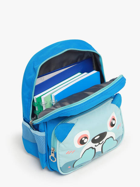 Mini Backpack Miniprix Blue animal 608 other view 3
