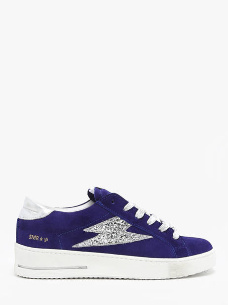 Sneakers Maya In Leather Semerdjian Blue women MAYA668