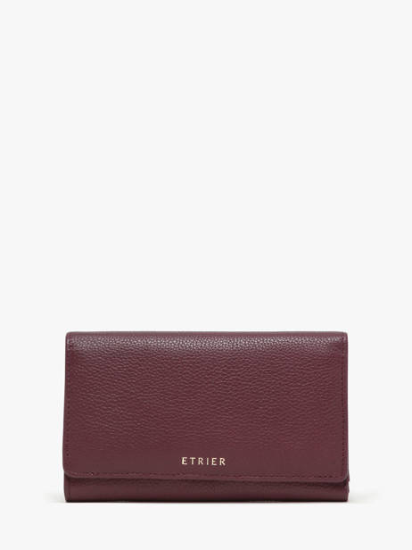 Medium Leather Tradition Wallet Etrier Violet tradition ETRA095M