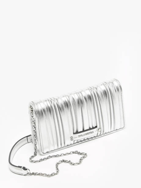 Shoulder Bag K Kushion Polyurethane Karl lagerfeld Silver k kushion 245W3229 other view 2