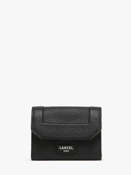 Leather Ninon Mini Wallet Lancel Black ninon A13179