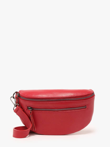 Leather Caviar Belt Bag Milano Red caviar CA23111