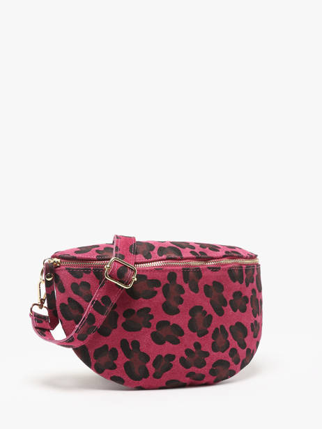 Belt Bag Milano Pink velvet leopardo VL21123 other view 2