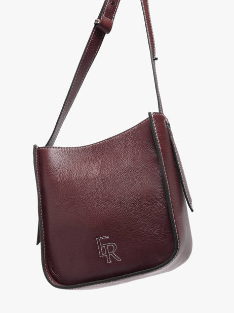 Shoulder Bag Foudre Leather Etrier Violet foudre EFOD087S other view 2