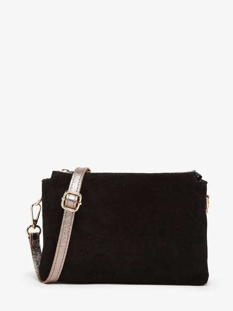 Shoulder Bag Velvet Leather Milano Black velvet VE24061