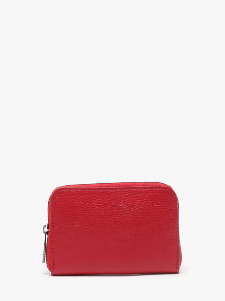 Caviar Leather Wallet Milano Red caviar CA19043