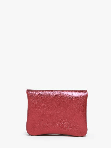 Leather Nine Coin Purse Milano Red nine NI22042N other view 2