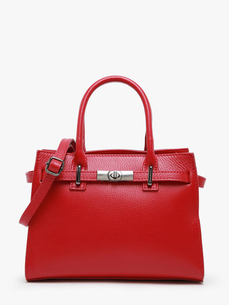 Sac à Main Caviar Cuir Milano Rouge caviar CA24063