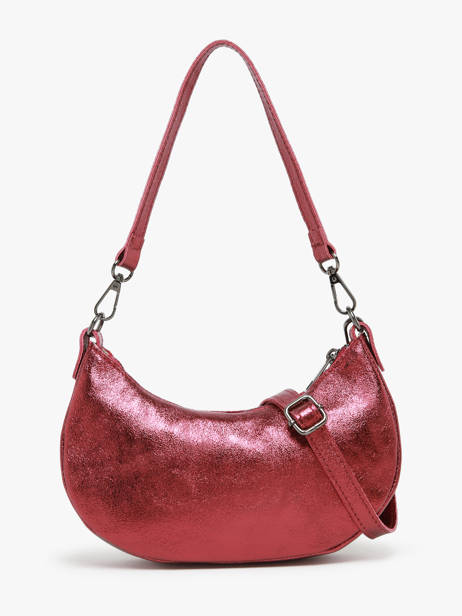 Sac Porté épaule Nine Cuir Milano Rouge nine NI24061 vue secondaire 4