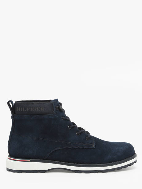 Boots In Leather Tommy hilfiger Blue men 5147DW5