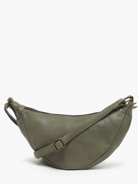 Shoulder Bag Cow Leather Basilic pepper Green cow BCOW73 other view 4