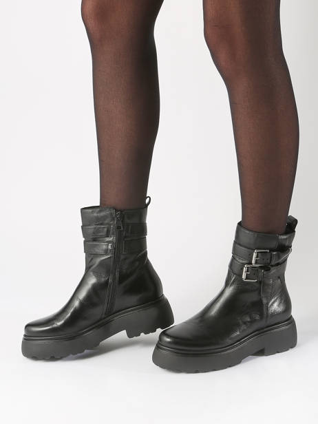 Boots In Leather Mjus Black women L44201 other view 1