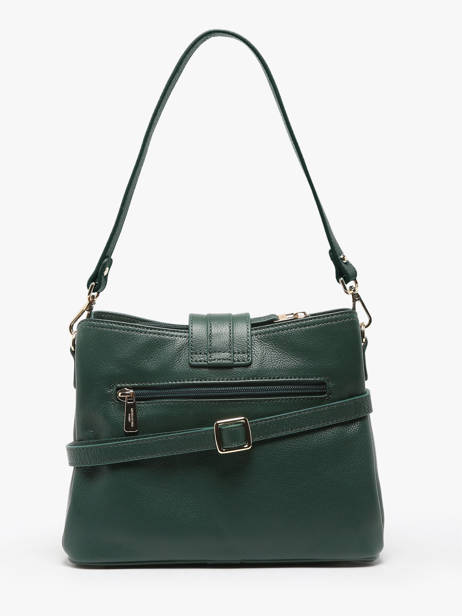 Shoulder Bag Luna Leather Hexagona Green luna 6820081 other view 4